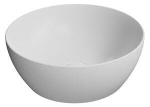 GSI GSI, PURA kerámia asztali mosdó, átmérő 42 cm, fehér matt, 885109