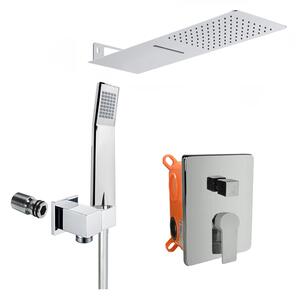 Mereo Mereo, Zuhanygarnitúra rejtett csapteleppel - 3 utas - szögletes burkolat, MER-CB60157C2N