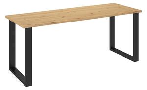 LANCELOT Tölgy ipari asztal - 185x67cm