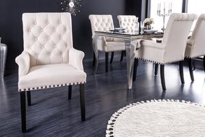 CASTLE DELUXE elegáns karfás prémium szék - beige