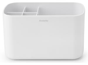 Brabantia ReNew Bathroom Caddy kozmetikai rendszerező, elválasztó betétekkel, csepptálcával, csúszásmentes talppal, műanyag, fehér - 280108