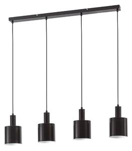 Függőlámpa Lindby, Ovelia, dimmable, Fekete, Konyha, Fém, Modern