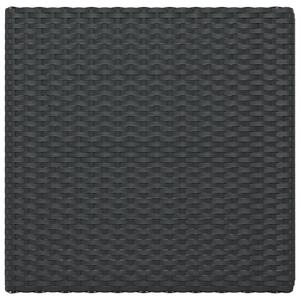 VidaXL fekete összecsukható polyrattan bisztróasztal 55 x 54 x 71 cm