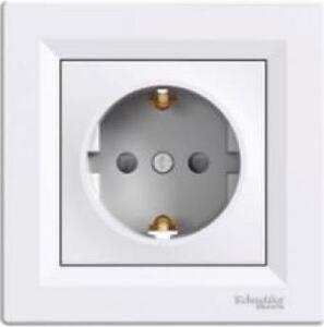 Schneider EPH2900221 ASFORA GYV/csavaros/kerettel/fehér 2P+F csatlakozóaljzat
