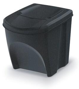 Sortibox 4 Darabos Szelektív Hulladékgyűjtő Rendszer Szett 4x25l Antracit