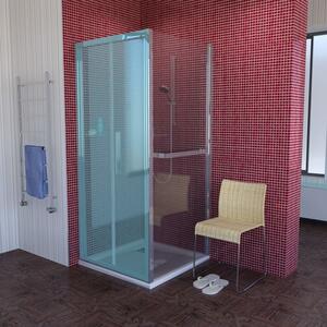 Polysan, LUCIS LINE zuhany oldalfal 800mm, átlátszó üveg, DL3315