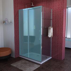 Polysan, LUCIS LINE zuhany oldalfal 700mm, átlátszó üveg, DL3215