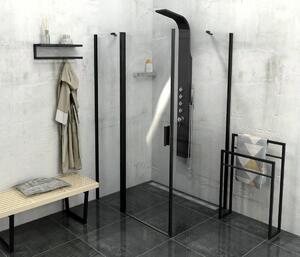 Polysan, Zoom Line fekete téglalap alakú zuhanyparaván 1000x800mm L / R változat, ZL1310BZL3280B