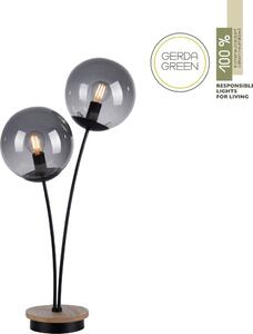 Paul Neuhaus modern asztali lámpa green widow fekete fa pln11390-79