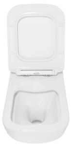 REA - Ivo Rimless függő WC csésze ülőkével, fehér, REA-C9201