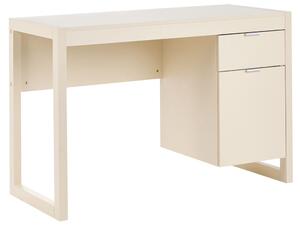 Íróasztal JOHNSON Világosbézs 112 cm 50 cm