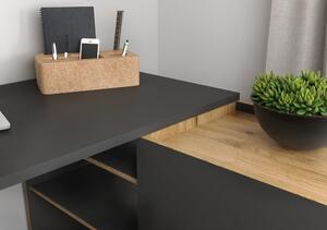 Íróasztal tölgyfa dekorral 129x107 cm Austin - Germania