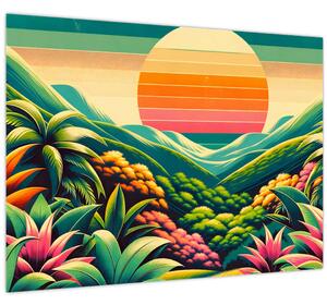 Kép - Színes naplemente (70x50 cm)