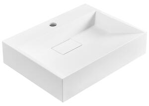 Falra szerelt mosdókagyló QUENKO Fehér 50 x 38 cm Műmárvány