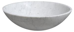 Sapho, BLOK kő mosdó 42x14 cm, fehér carrara, 2401-42