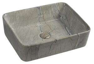 Sapho Sapho, DALMA kerámia mosdókagyló 48x13x38 cm, grigio, MM513