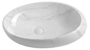 Sapho Sapho, DALMA kerámia mosdókagyló 68x16,5x44 cm, carrara, MM317