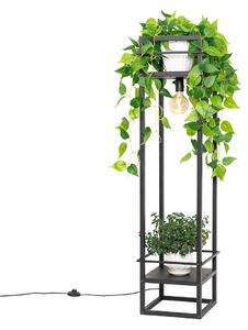 Okos ipari állólámpa fekete, WiFi-vel, G95 - Cage Rack