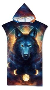 Strand poncsó MOON WOLF színes 80x145 cm