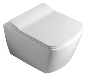 Sapho, GLANC fali WC csésze, Perem nélküli, 37x51,5 cm, fehér, GC321