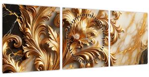 Kép - Márvány arannyal (órával) (90x30 cm)
