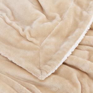 Fleece takaró 150x200 cm homok