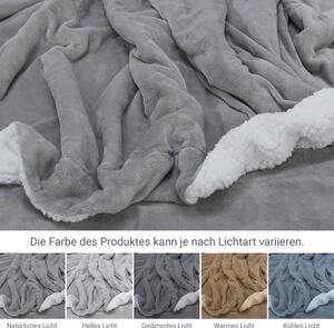 Fleece takaró 150x200 cm világosszürke