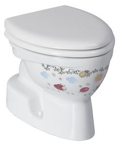 Sapho Sapho, KID WC csésze, alsó hulladék, dekor, CK300-11CB00E-FF00