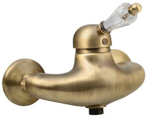 Sapho Sapho, KIRKÉ CRYSTAL fali zuhanycsaptelep, kristálykaros, bronz, KI11KB