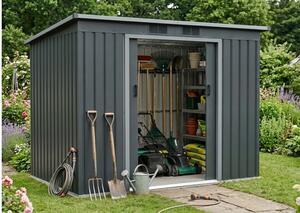 Bádog kerti ház LANITPLAST HALLE 74 ANTRACIT LG4023