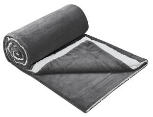 Fleece takaró 150x200 cm sötétszürke