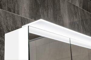Sapho, LINEX galéria LED világítással, 100x70x15cm, fehér, LX100-0030