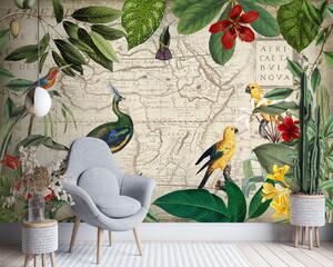 Gario Fotótapéta Vad trópusi madarak - Andrea Haase Anyag: Vlies, Méret: 300 x 210 cm