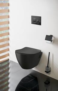 Sapho, PAULA fali WC csésze, 35,5x50cm, matt fekete, TP325-51SM