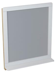Sapho, PRIM tükör polccal, 70x84x14cm, Cédrus / fehér, PM001