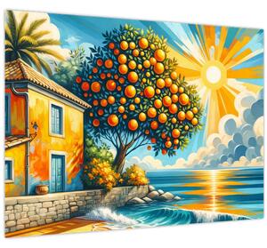 Kép - Ház narancsokkal I. (70x50 cm)