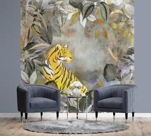 Gario Fotótapéta Tigris absztrakt sárga - Andrea Haase Anyag: Vlies, Méret: 100 x 100 cm