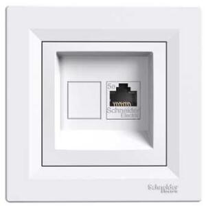 Schneider EPH5000121 ASFORA fehér 1xRJ45 Cat5e STP aljzat