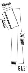Sapho, Kézizuhany, átmérő 74mm, ABS / króm, 1204-41