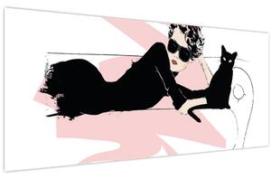 Kép - Fashion lady (120x50 cm)