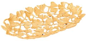 Ginkgo tál arany 40x26 cm