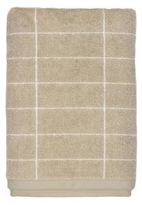 Bézs pamut törölköző 50x100 cm Tile Stone – Mette Ditmer Denmark