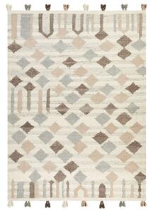Szőnyeg KAGHTSRASHEN Bézs 200 x 300 cm Gyapjú Kilim