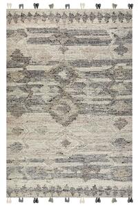 Szőnyeg ARATASHEN Szürke 200 x 300 cm Gyapjú Kilim