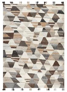 Szőnyeg ARGAVAND Bézs 160 x 230 cm Gyapjú Kilim