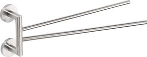 Sapho Sapho, X-STEEL forgatható törölközőtartó dupla 420mm, szálcsiszolt rozsdamentes acél, XS405