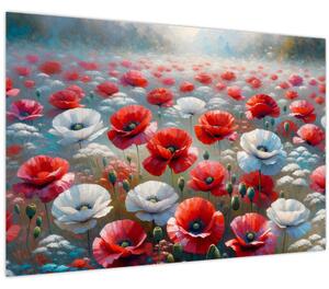Kép - Pipacsmező (90x60 cm)