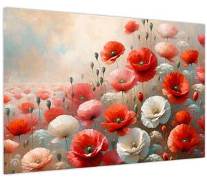 Kép - Pipacsok festménye (90x60 cm)