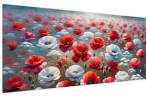 Kép - Pipacsmező (120x50 cm)