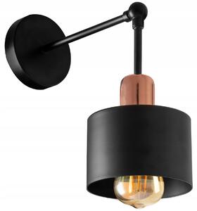 Szerszámlámpa - Fali lámpa Cali APP002-1W, fekete-rózsaszín arany, OSW-00201